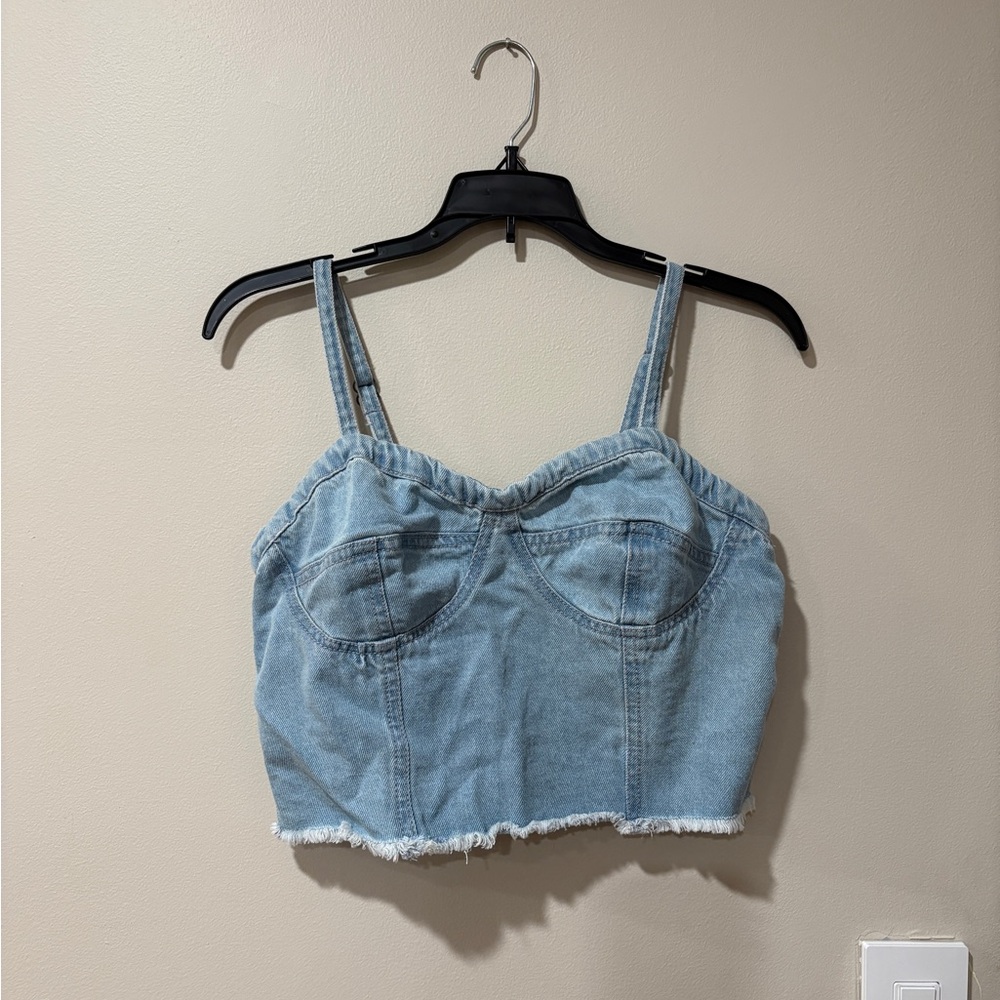 Denim Crop Top